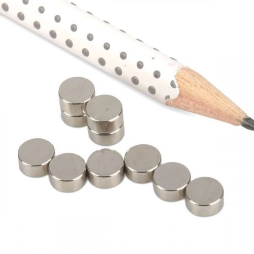 STEELY - colored neodymium magnets in a set of 10