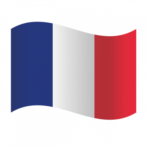 Country flag magnetic foil 300 x 200 mm - FRANCE