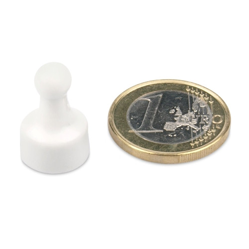Small pin magnet Ø 12 mm with neodymium - holds 1.6 kg