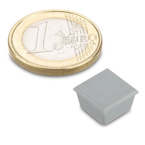 Memo magnet 11 x 11 x 6.5 mm rectangular FERRITE (normal adhesive force) - holds 150 g