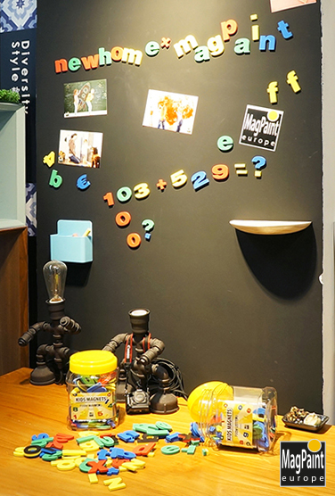 Using Magnetic Paint To Secret Magnet Wall