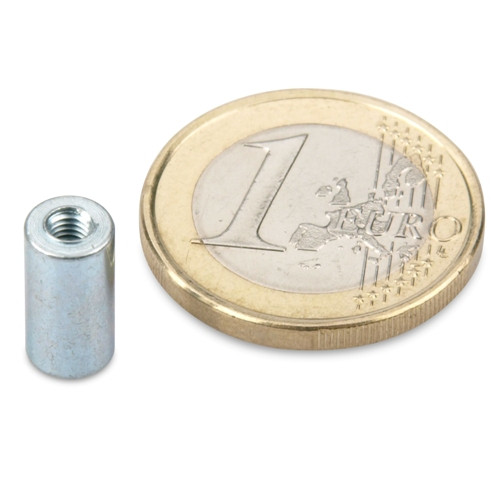 Neodymium pot magnet Ø 6.0 mm with socket M3 holds 0.5 kg