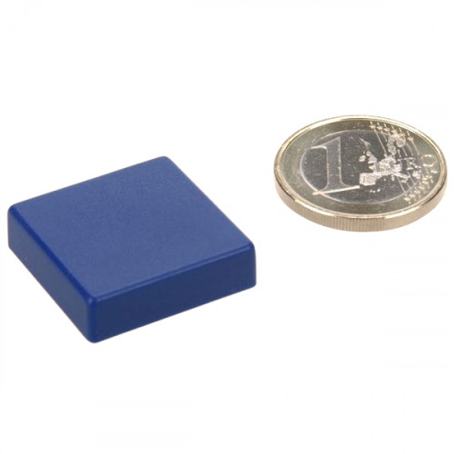 Memo magnet 24 x 24 x 7 mm rectangular FERRITE (normal adhesive force) - holds 650 g