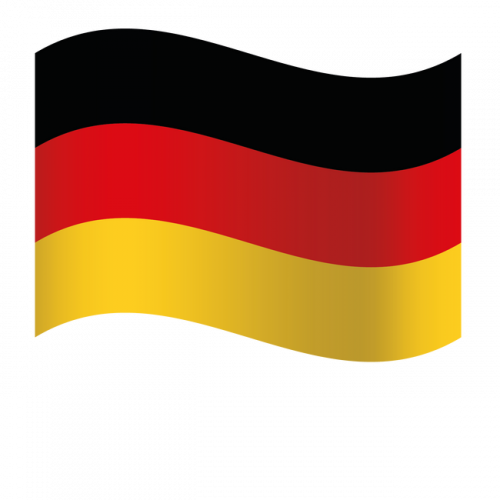 Country flag magnetic foil 300 x 200 mm - GERMANY