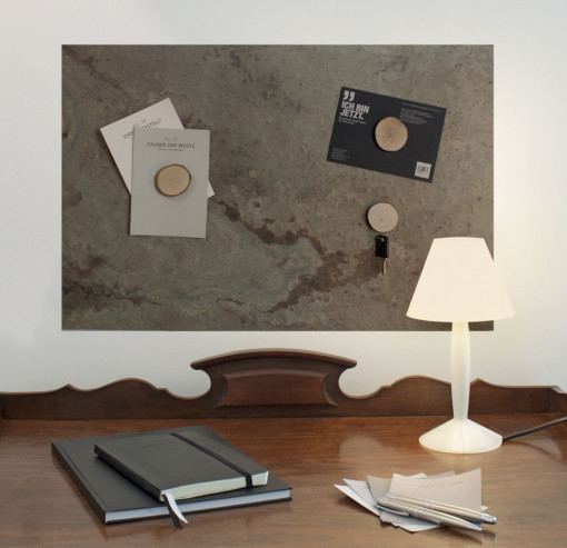 Magnetic board made of real slate - Skin Rock - 61 x 30 cm