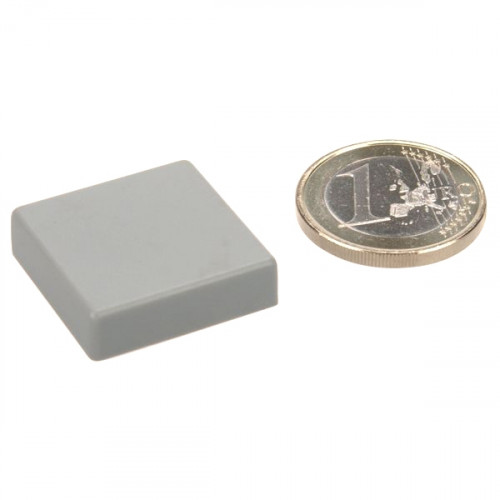 Memo magnet 24 x 24 x 7 mm rectangular FERRITE (normal adhesive force) - holds 650 g