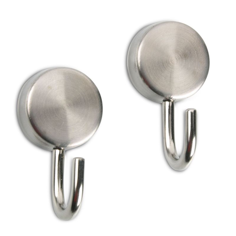 undskyld rørledning praktisk Magnetic hooks stainless steel set of 2 anti-slip coating | magnet-shop.net